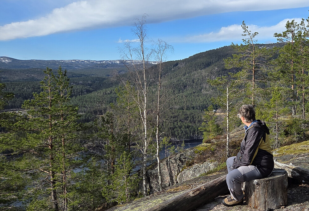 Fin tillaget sitteplasser med utsikt