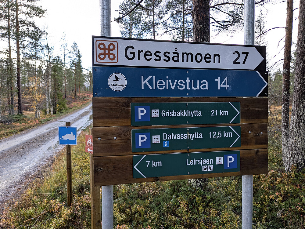 Her kjørte jeg mot Leirsjøen
