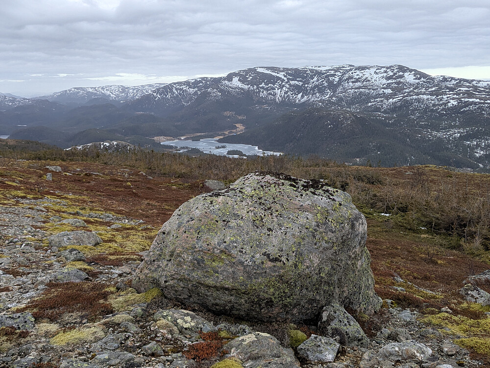 Høyeste punkt 25 meter fra trigpunktet på Heggvikfjellet