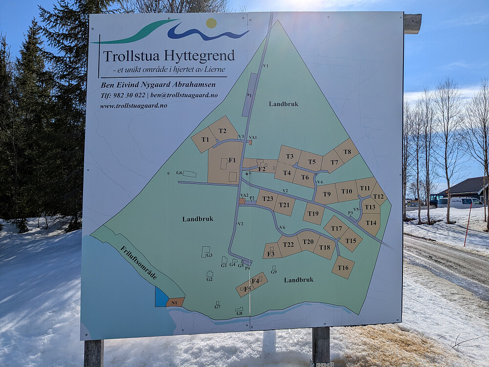 Reklameskilt ved Sørnes