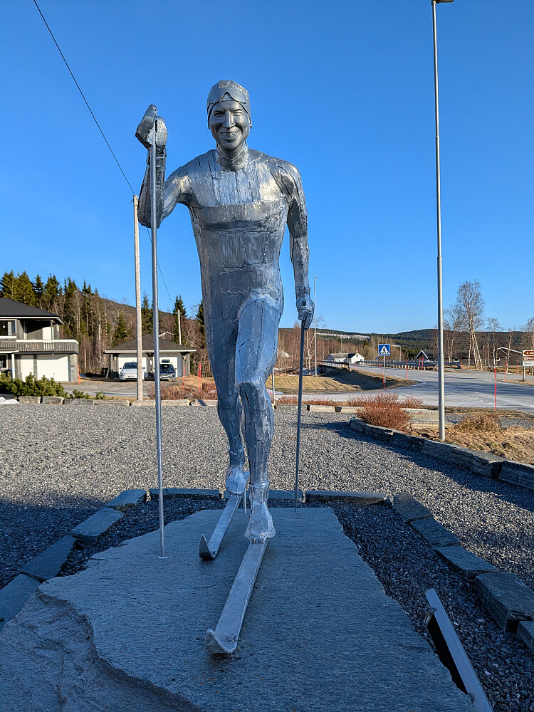 Dette var den eneste skiløperen jeg traff i dag