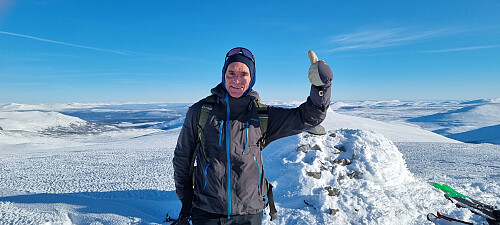 Johnny på Heimdalshøe i strålende vår